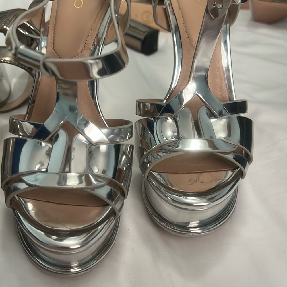 Silver shoes